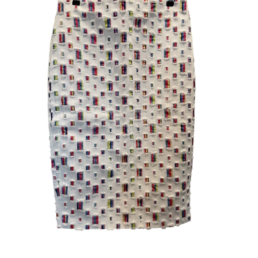 Beulah Multicolor Patterned Pencil Skirt L NWT